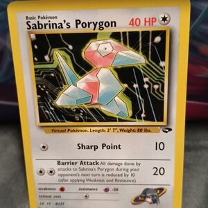 Pokemon Sabrina's Porygon Yellow, Pink, Blue